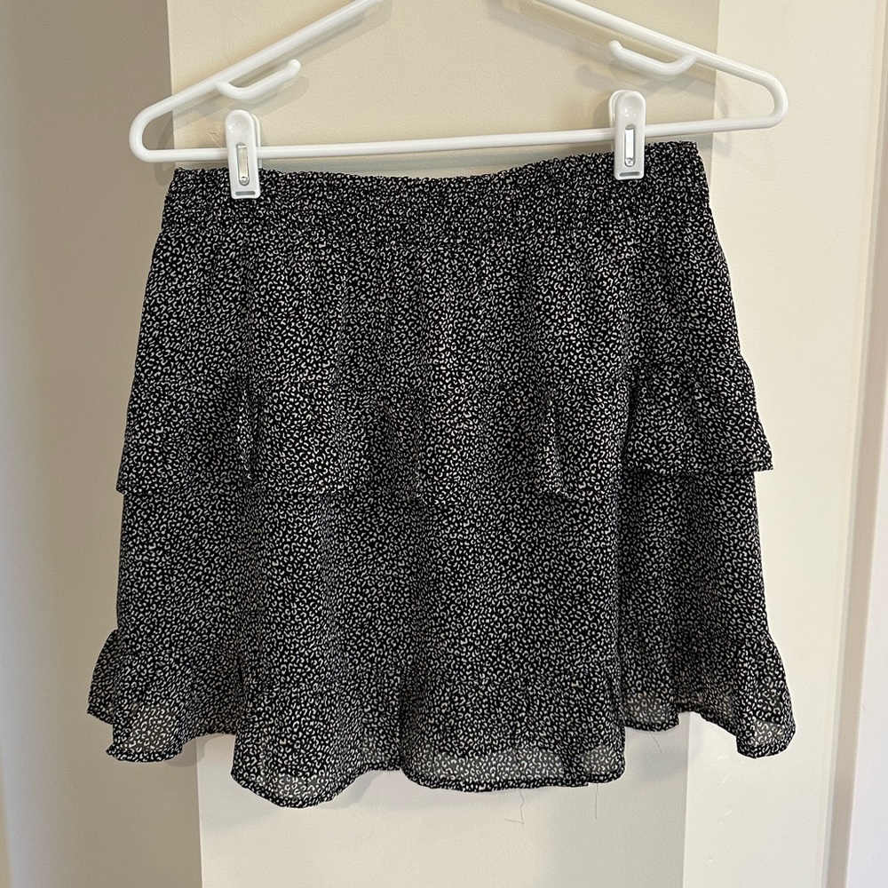 Altard State Black cheetah print skirt